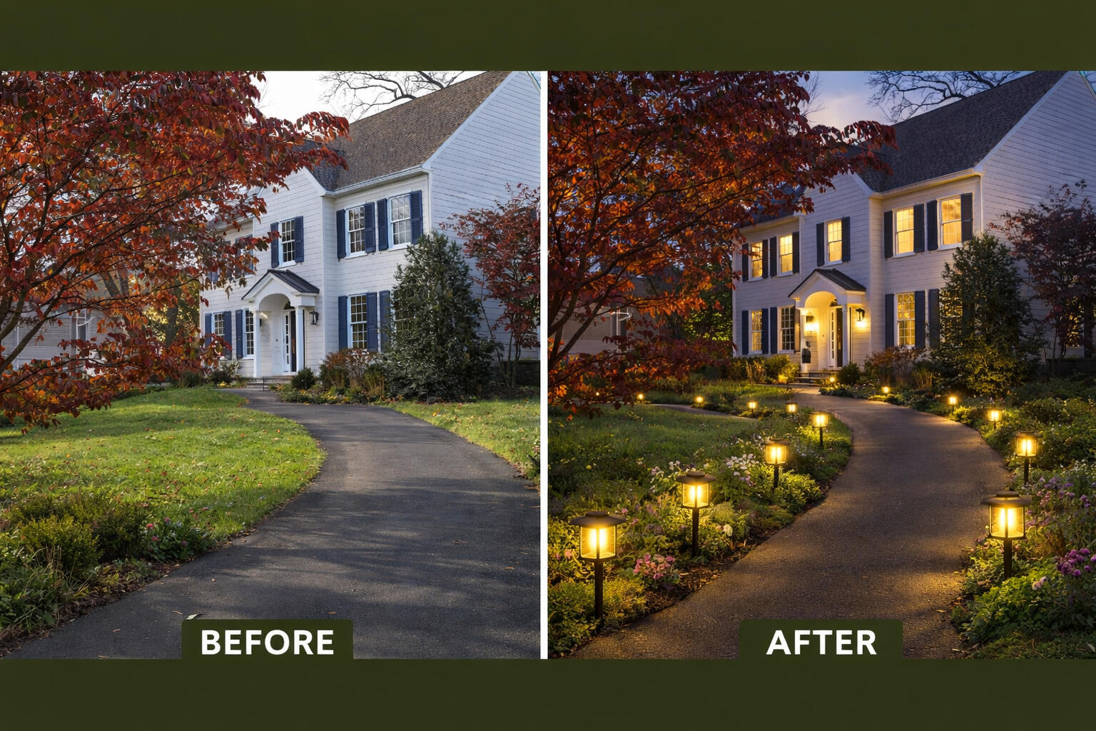 ✨ 3. Evening Glow from our Affiliate Albelt Solar Lighting